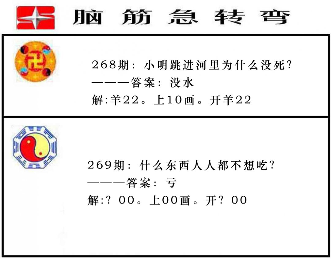 2024269期脑筋急转弯