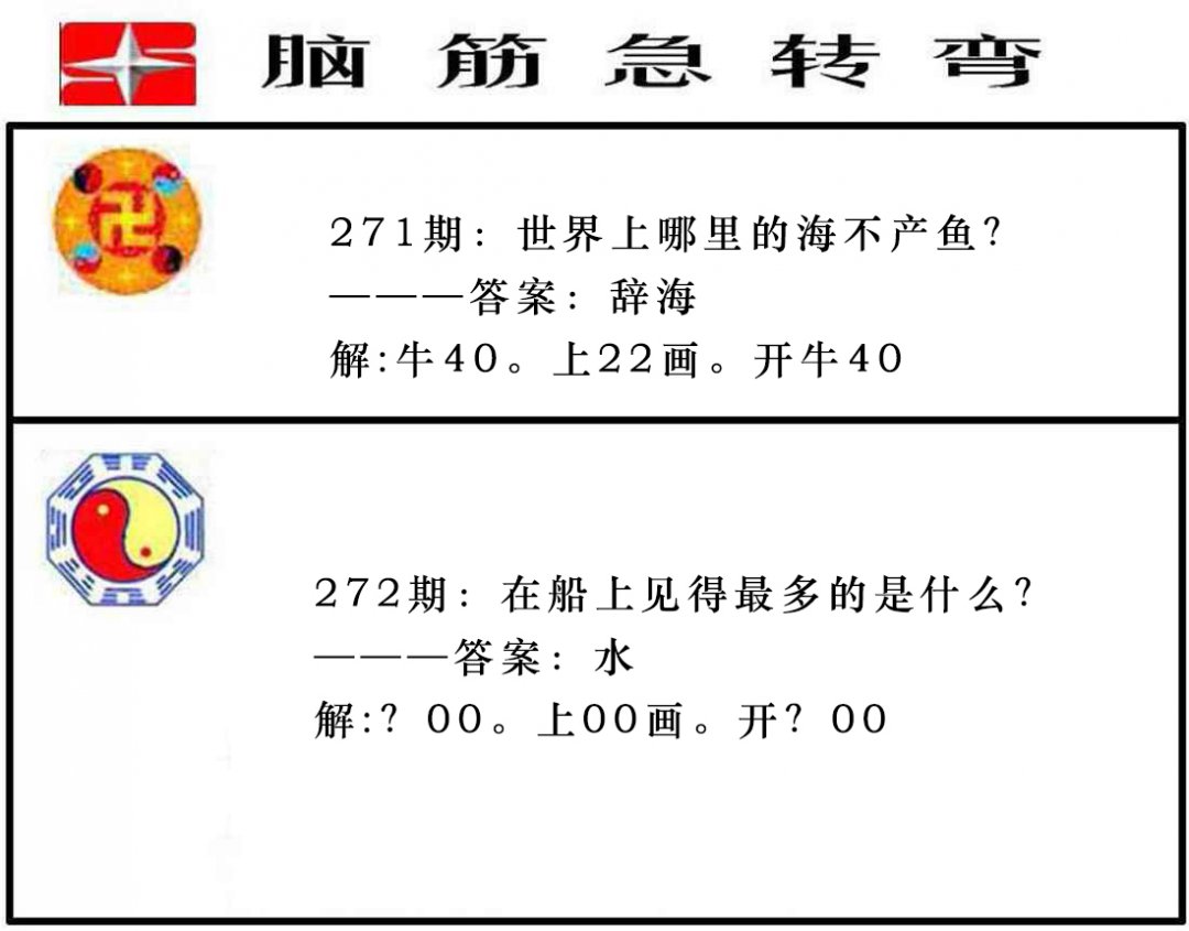 2024272期脑筋急转弯