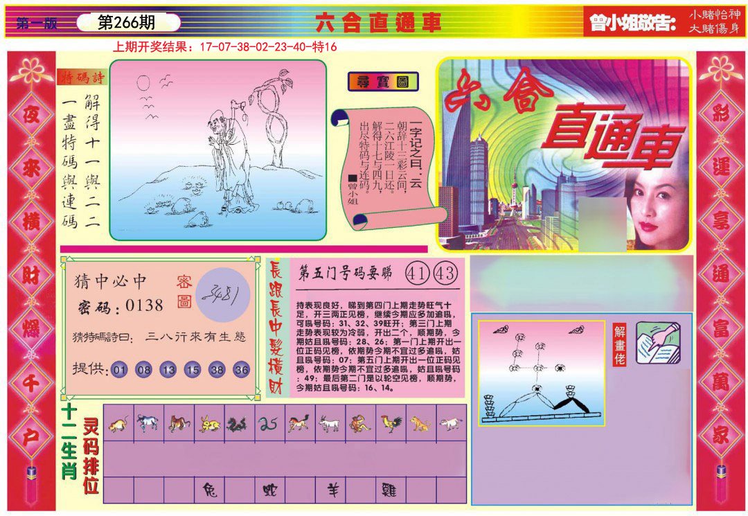 2024266期六合直通车A