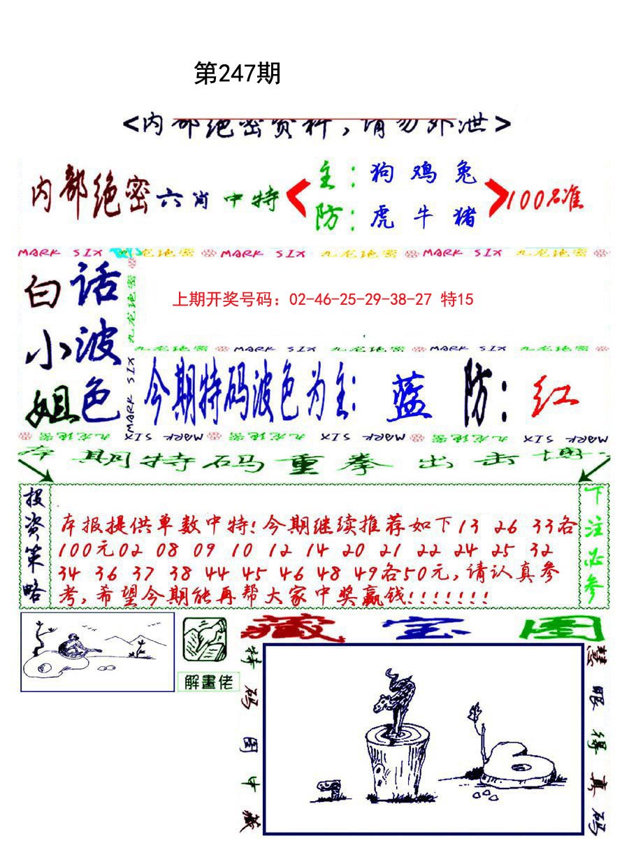 2024247期九龙密报