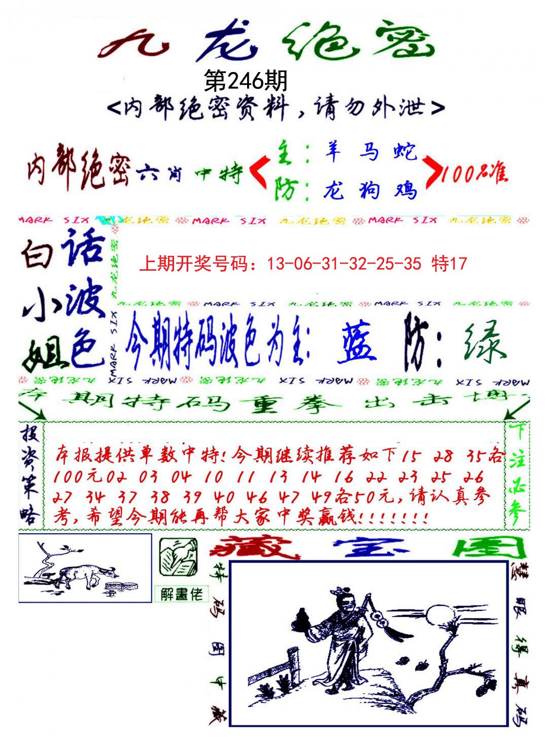 2024246期九龙密报