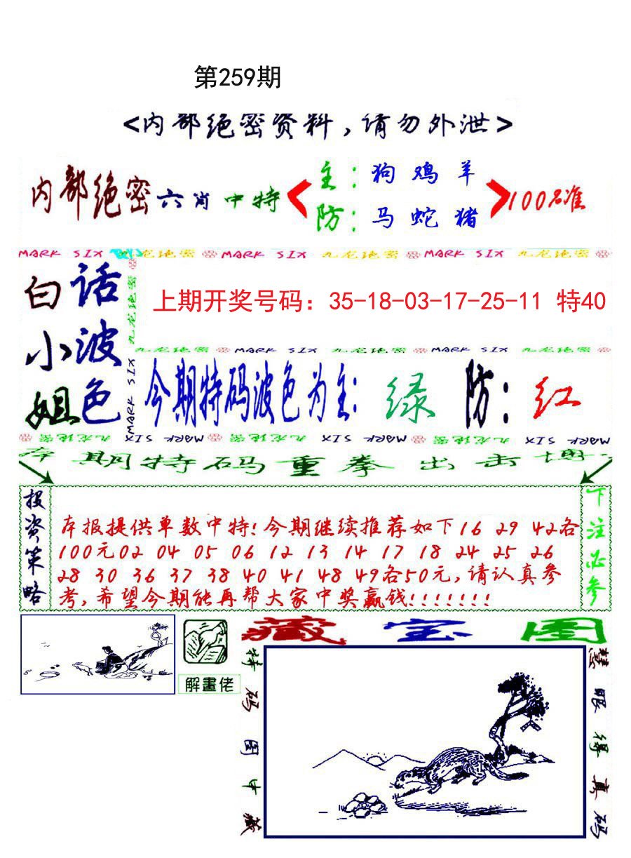 2024259期九龙密报