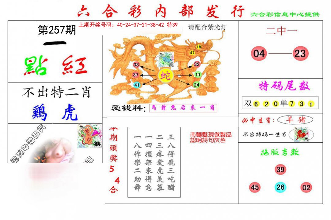 2024257期一点红