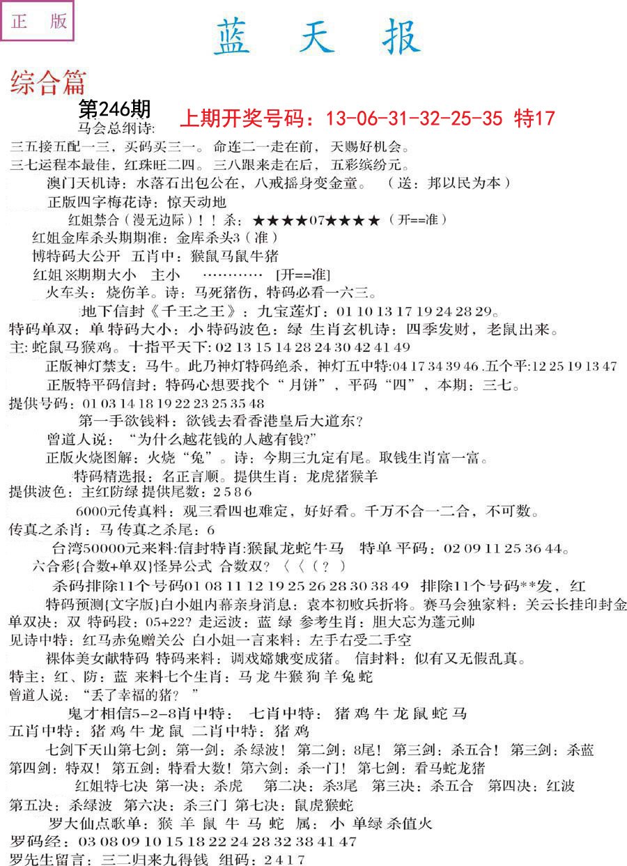 2024246期蓝天报A