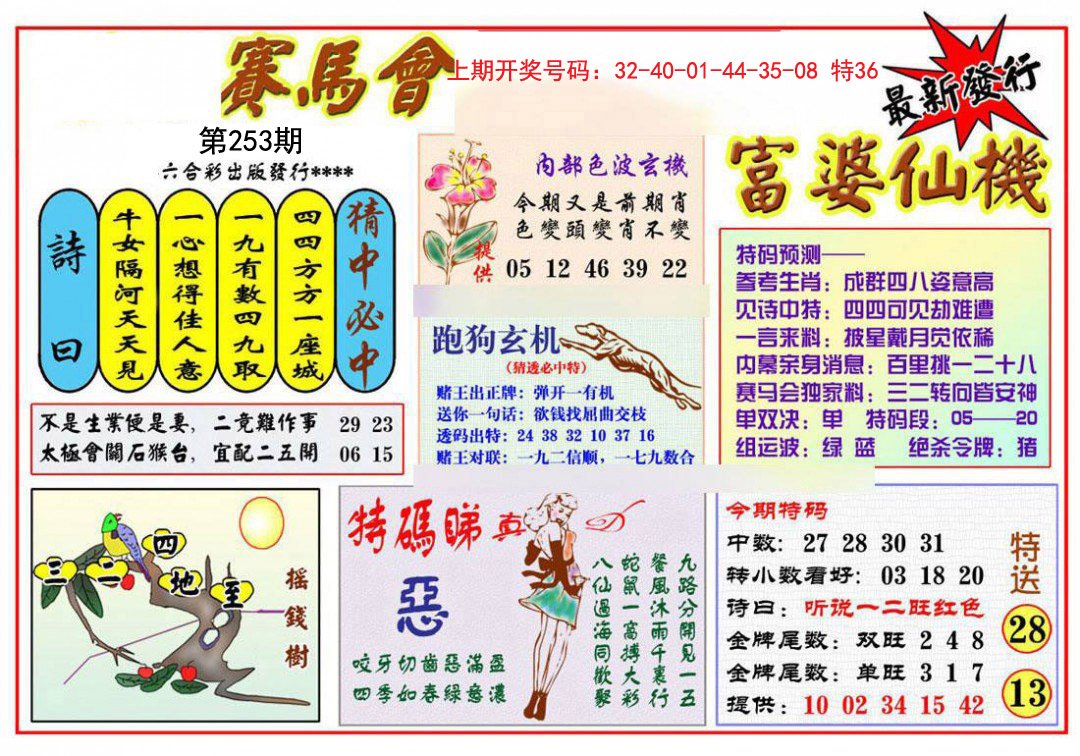 2024253期富婆六合仙机