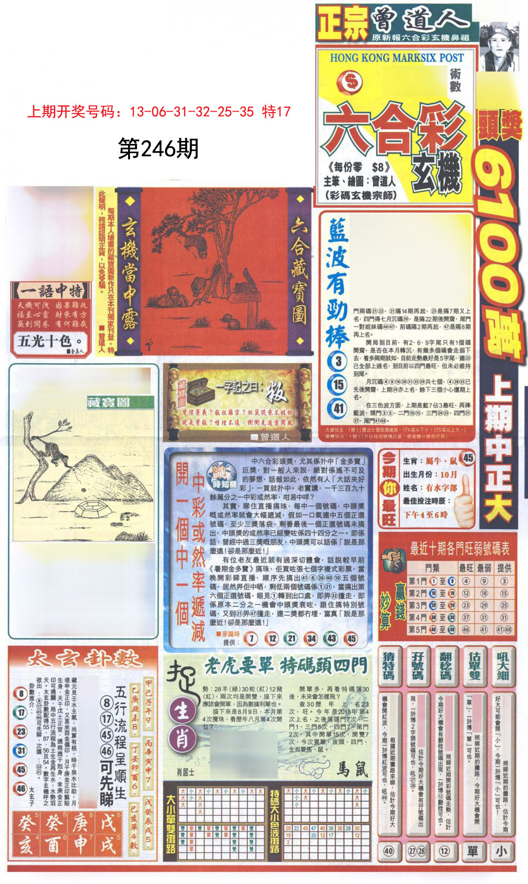 2024246期新报跑狗A