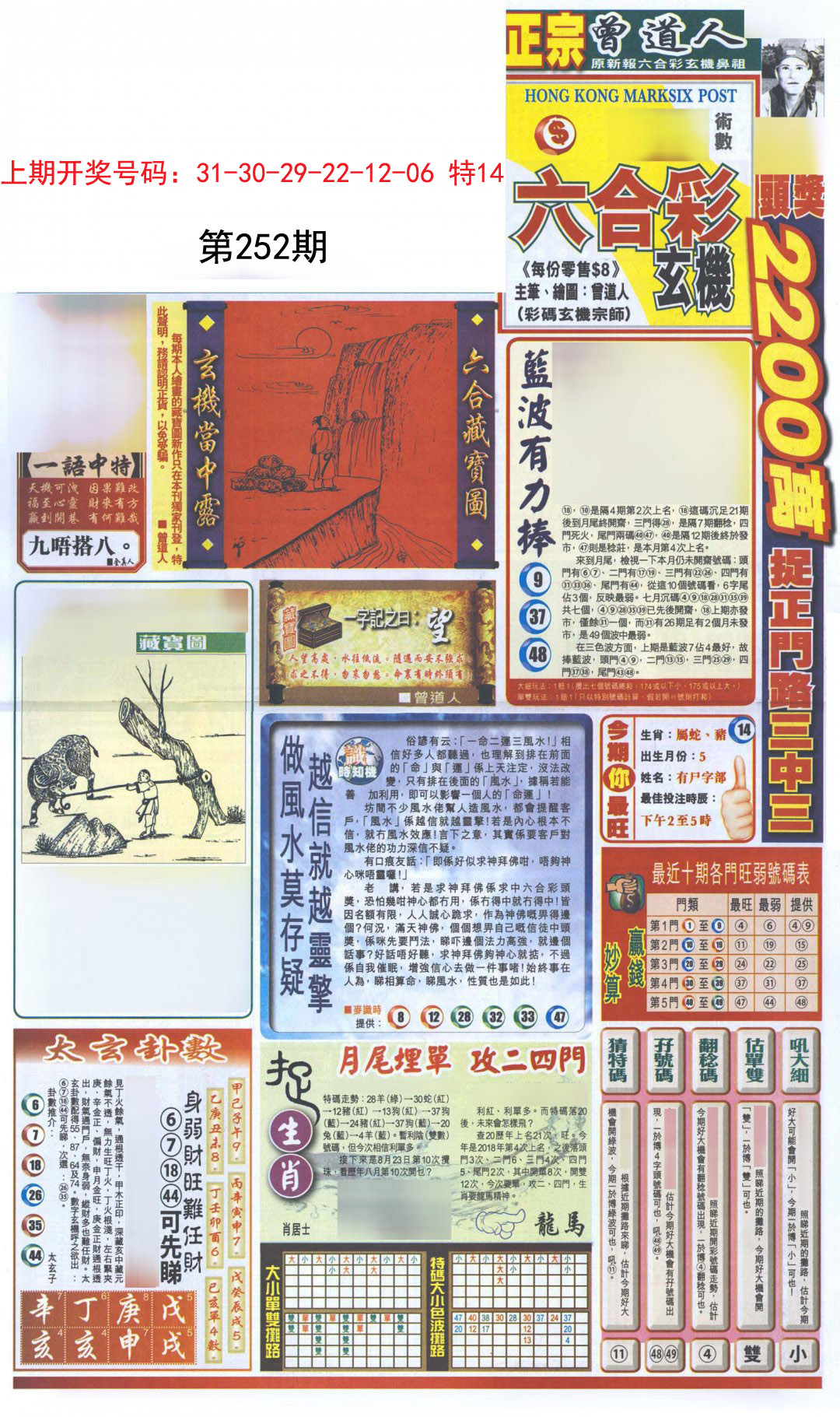 2024252期新报跑狗A