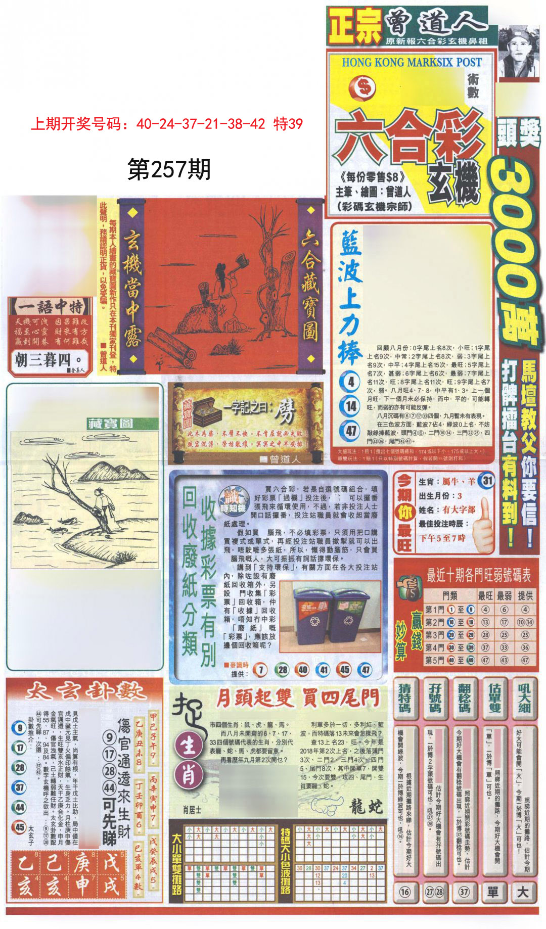 2024257期新报跑狗A