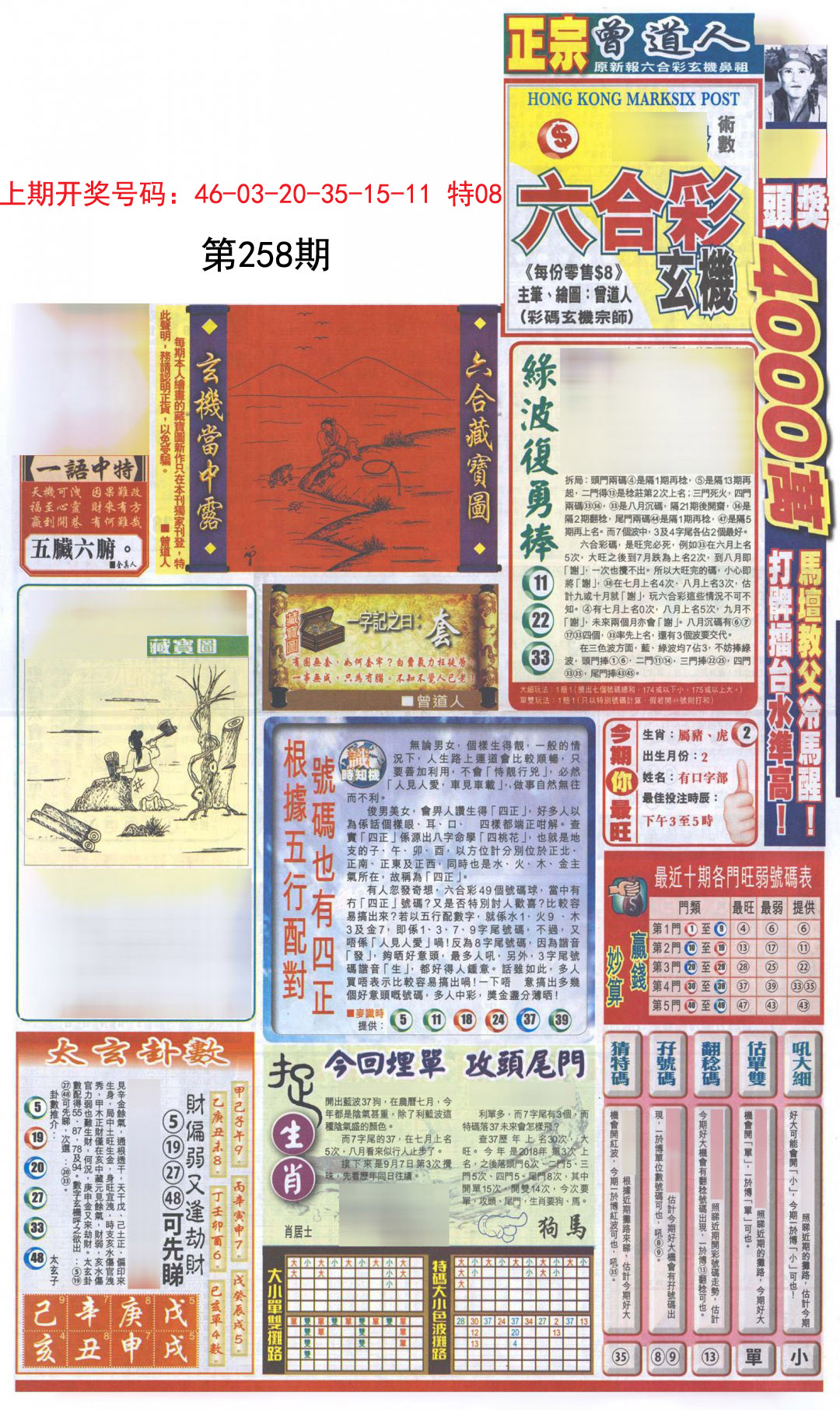 2024258期新报跑狗A