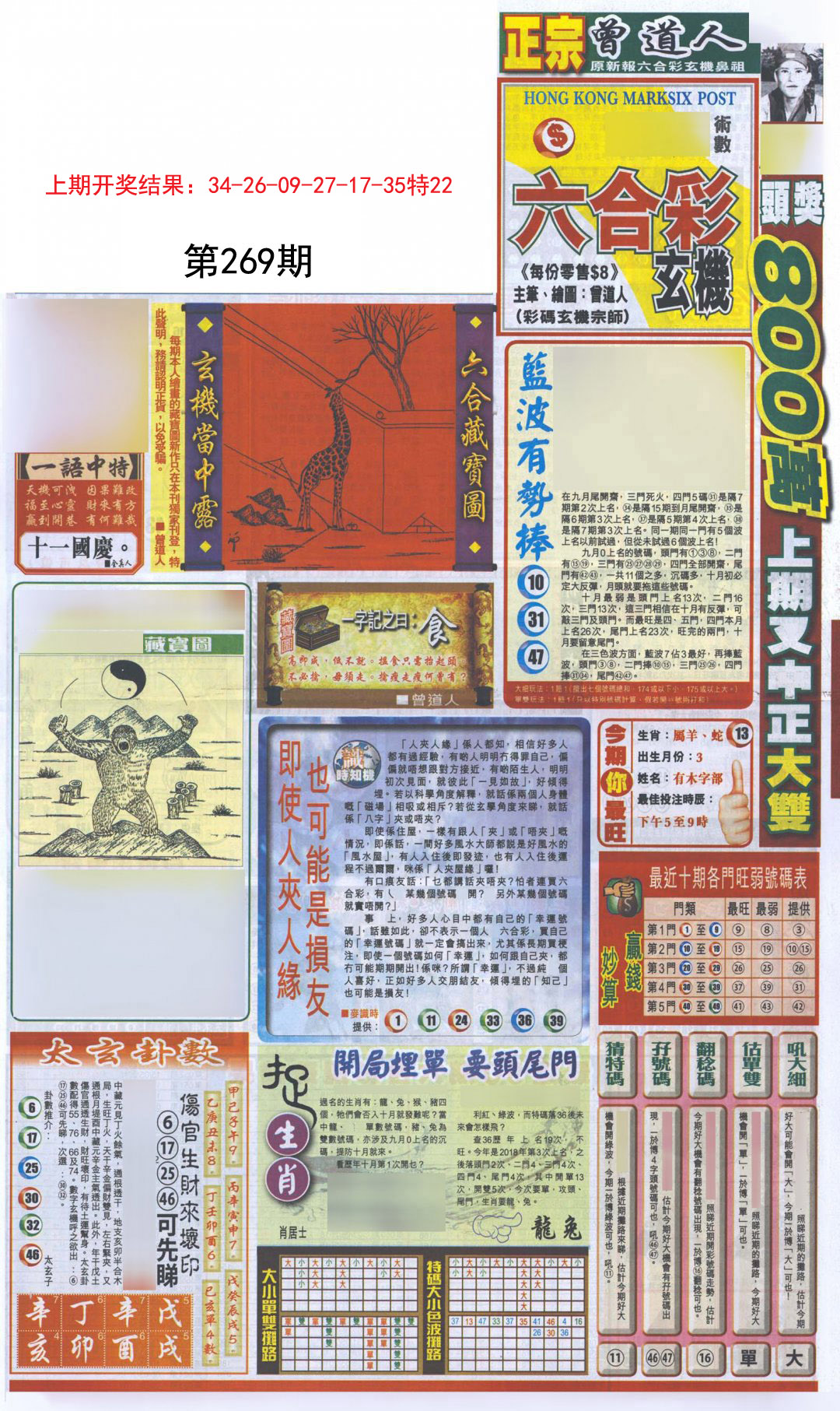 2024269期新报跑狗A