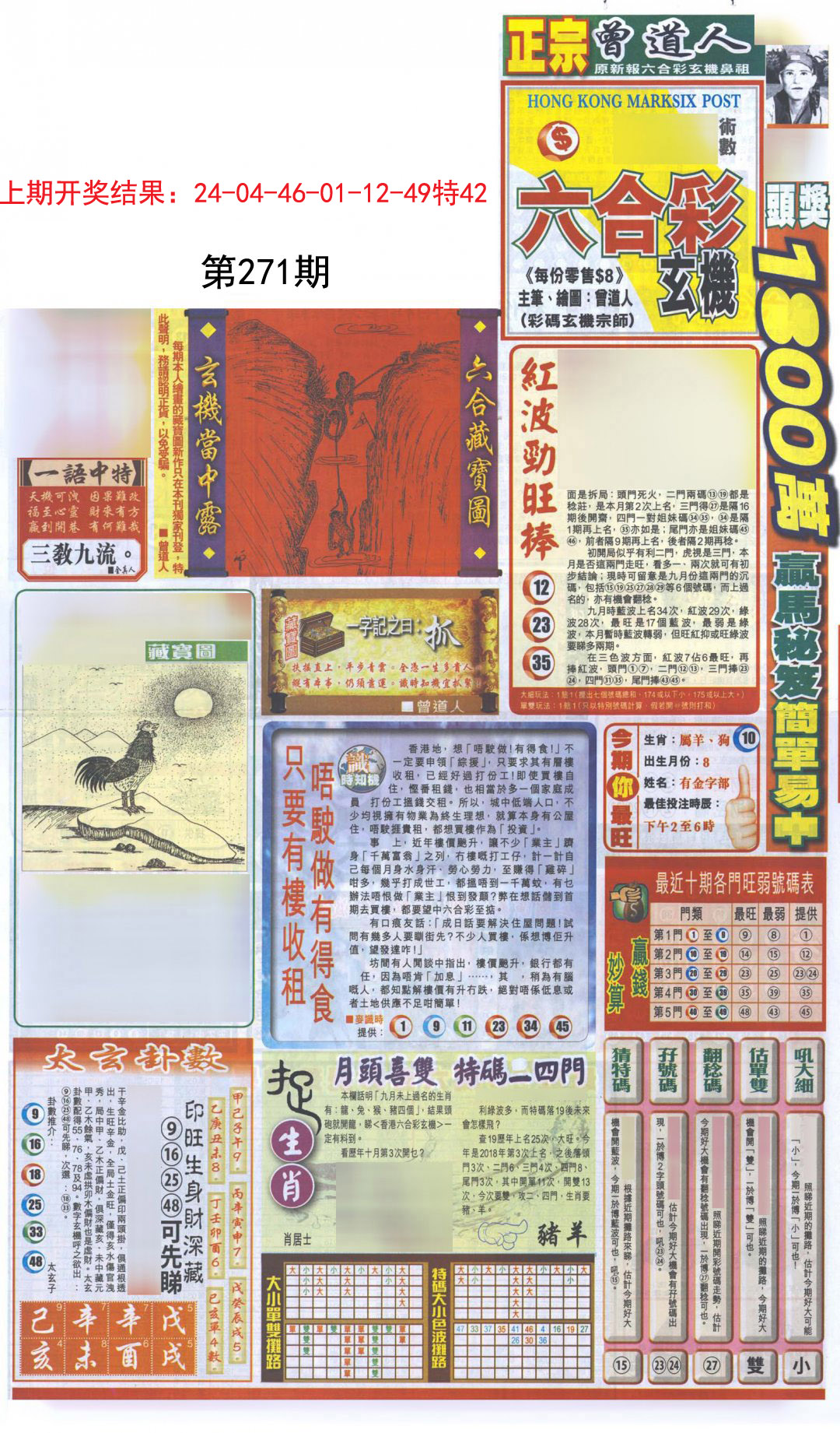 2024271期新报跑狗A