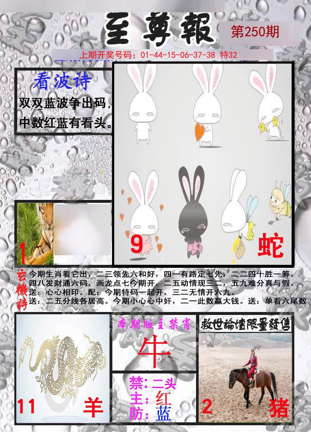 2024250期至尊报