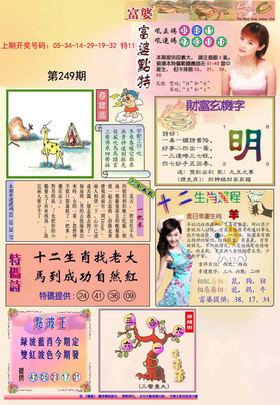 2024249期(新版)富婆