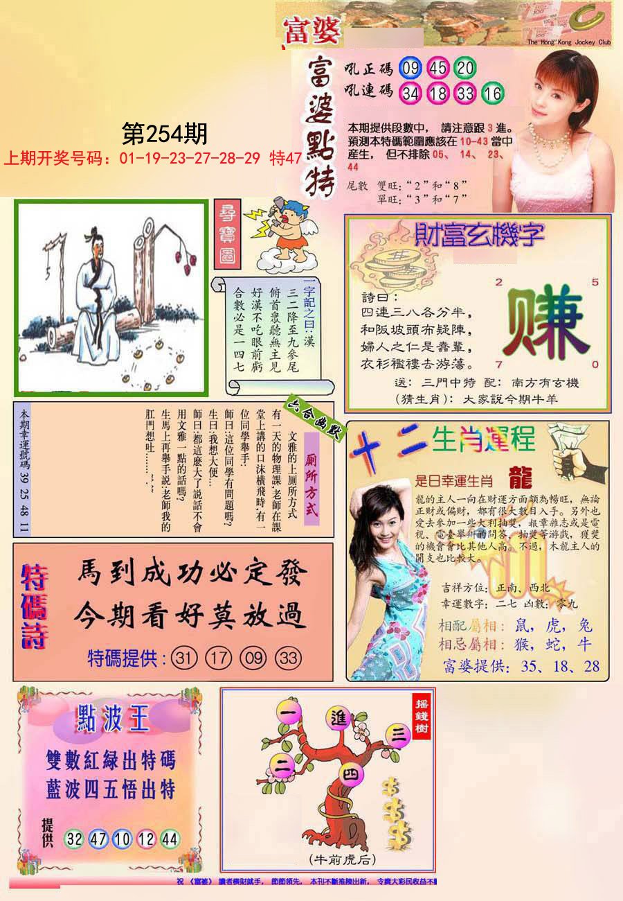 2024254期(新版)富婆