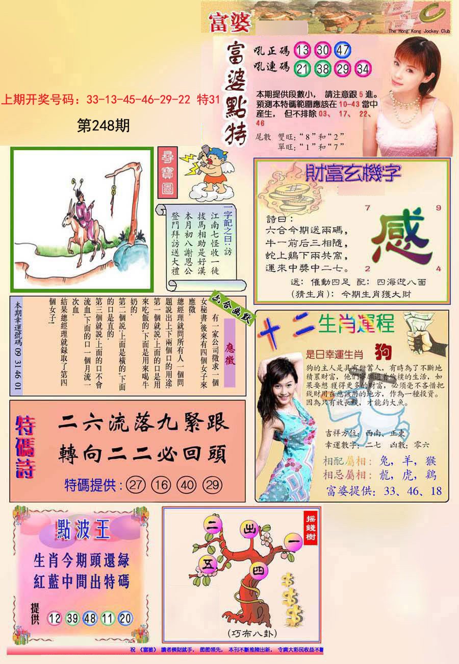 2024248期(新版)富婆
