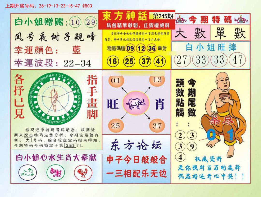 2024245期东方神话