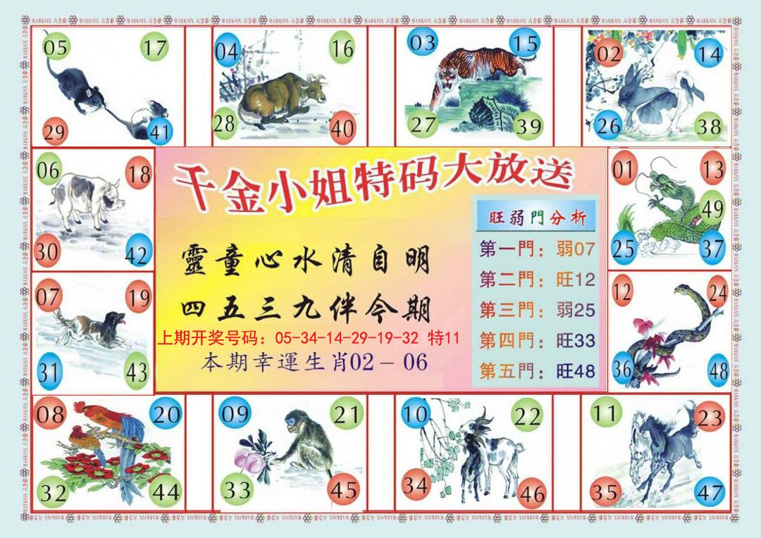 2024249期(新版)千金小姐B