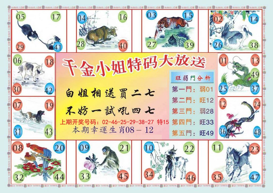 2024247期(新版)千金小姐B