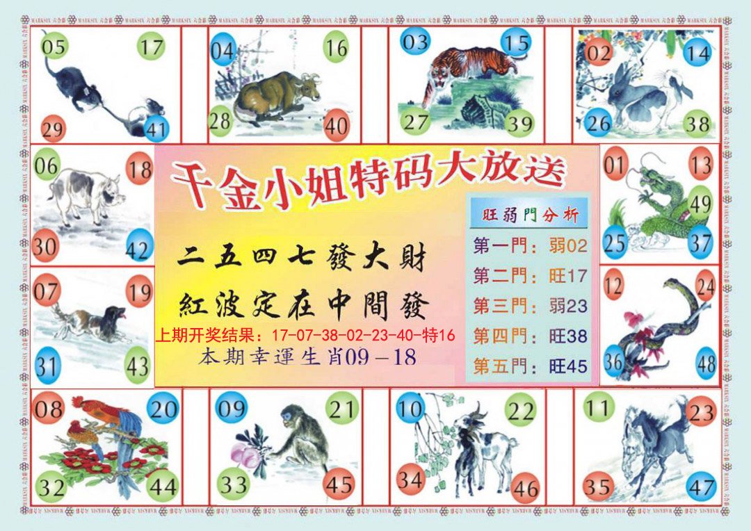 2024266期(新版)千金小姐B