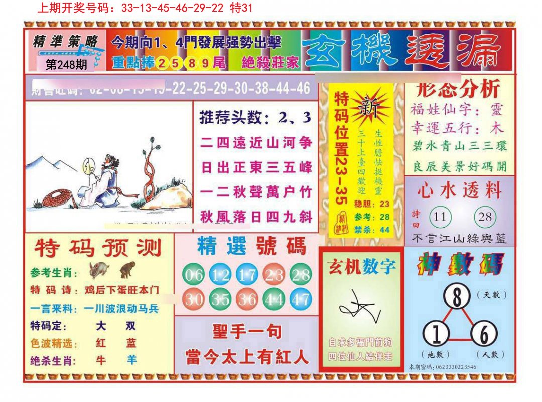 2024248期玄机透漏