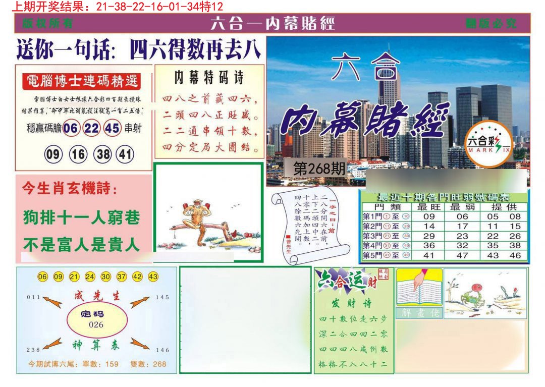 2024268期内幕赌经