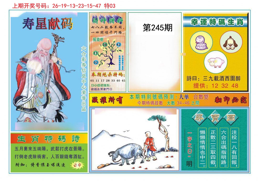 2024245期寿星献码