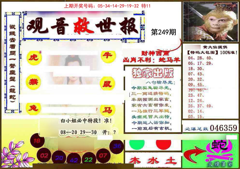 2024249期(另)观音救世密报