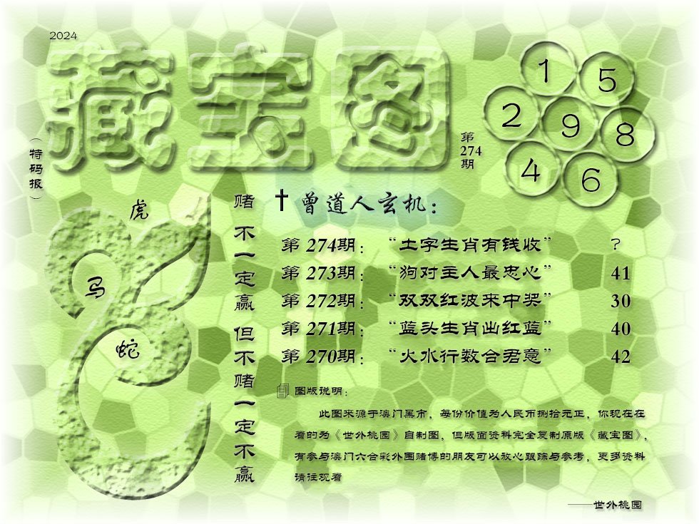 2024274期《藏宝图》
