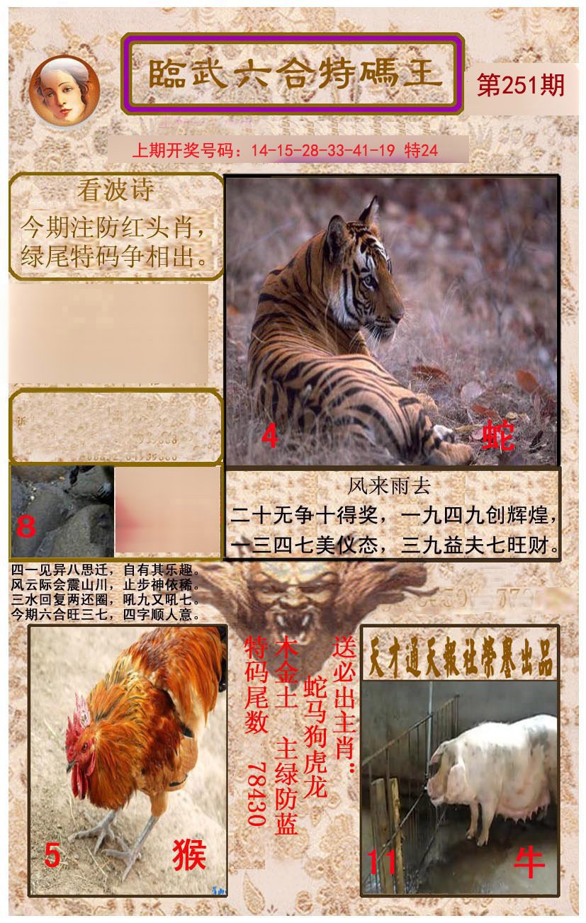 2024251期临武六合特码王