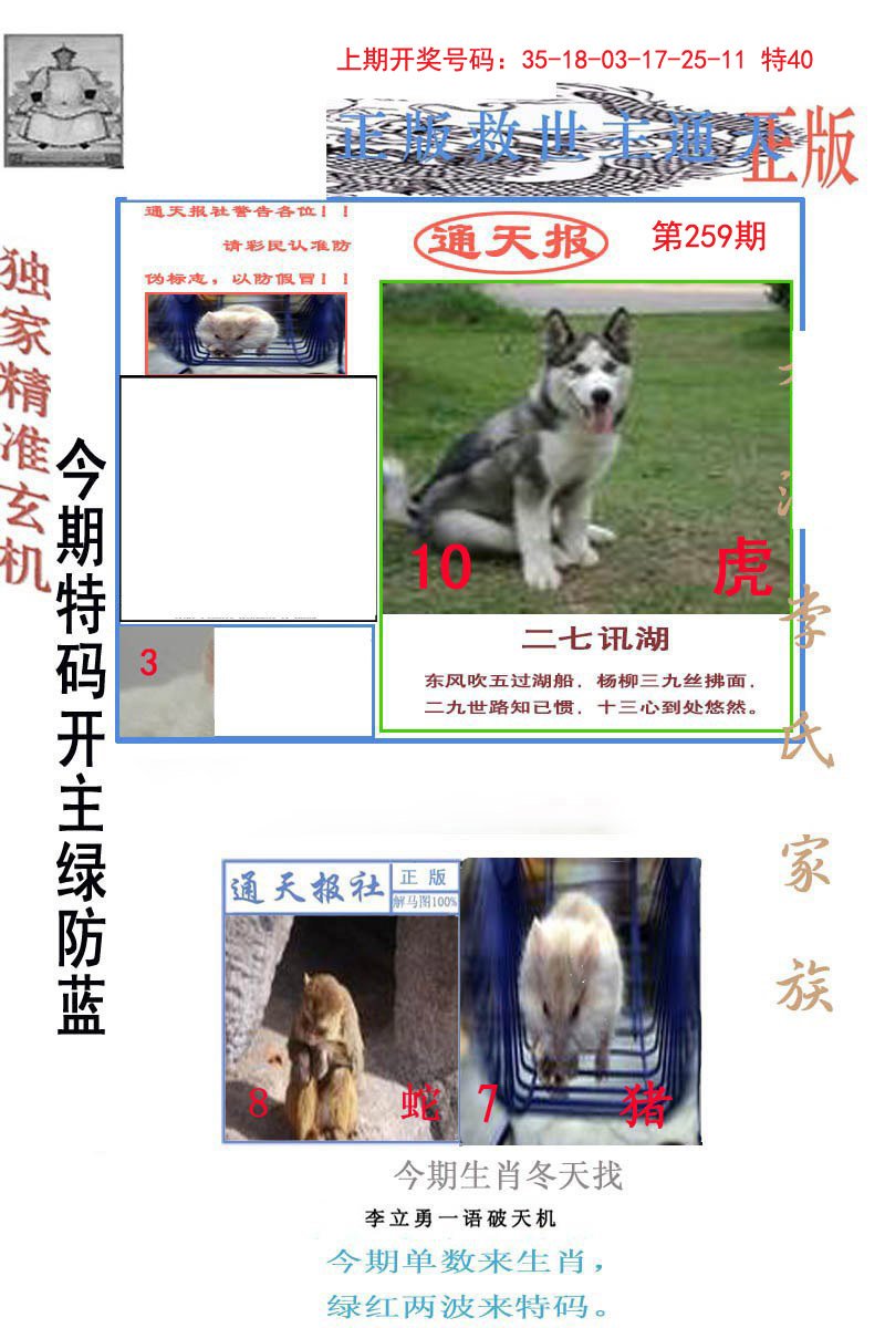 2024259期李力勇通天报