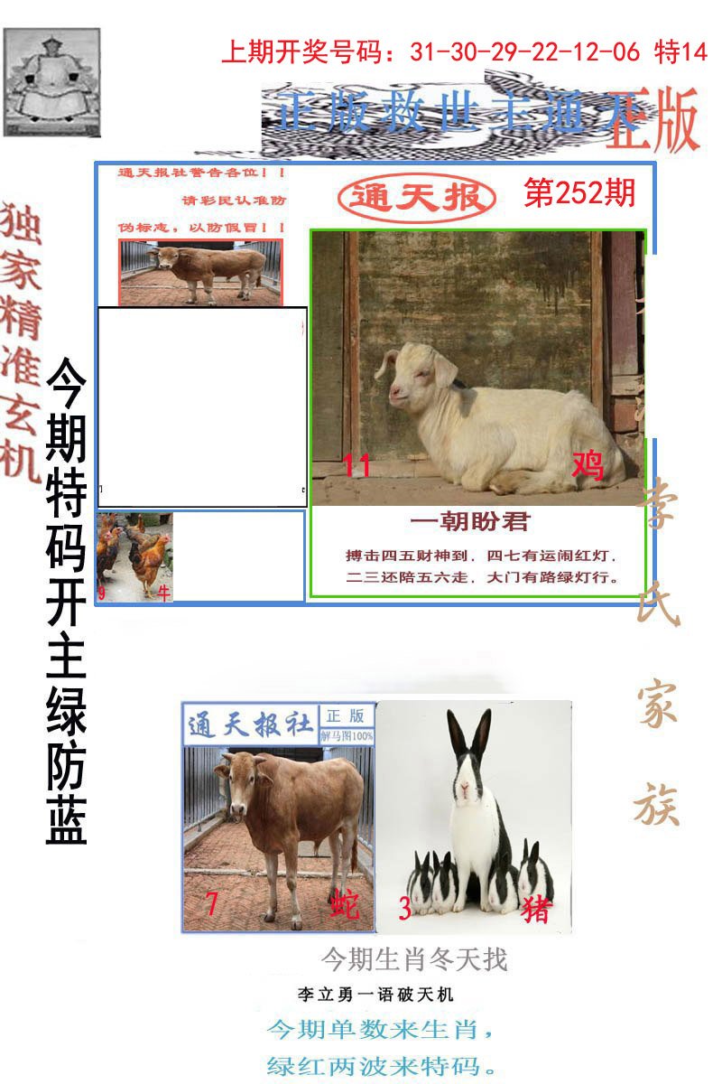 2024252期李力勇通天报