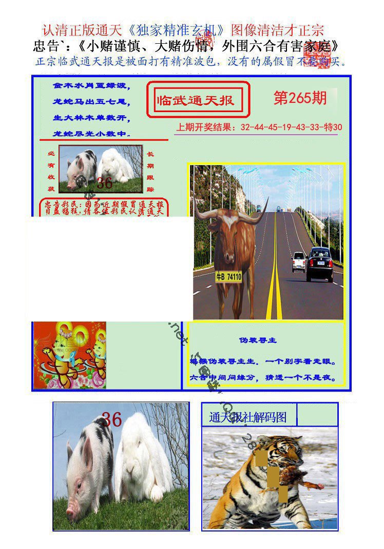 2024265期临武通天报