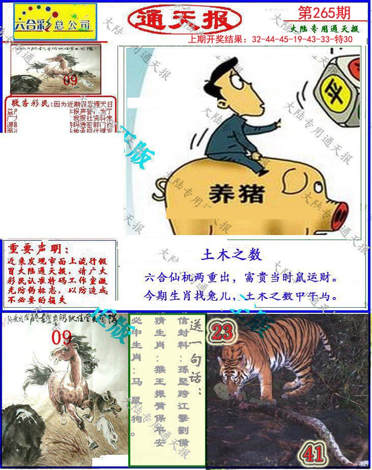 2024265期大陆通天报