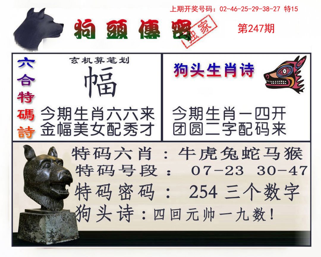 2024247期狗头传密