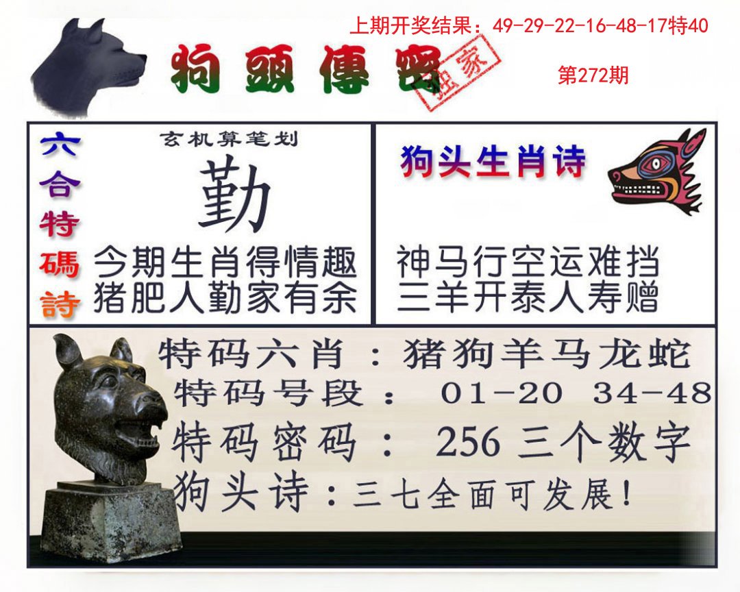 2024272期狗头传密