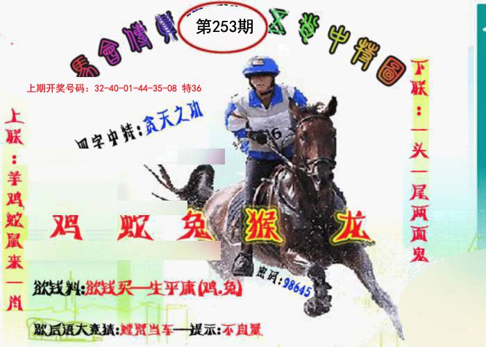 2024253期马会传真-五肖料