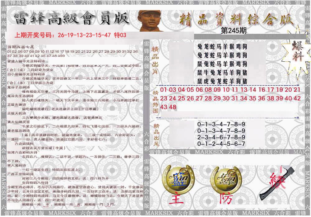 2024245期雷锋资料综合版