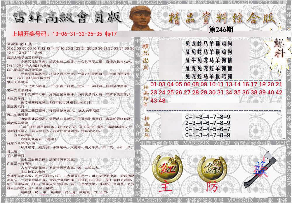 2024246期雷锋资料综合版
