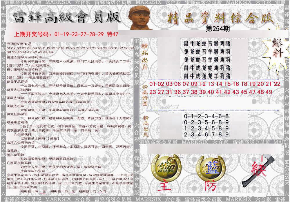 2024254期雷锋资料综合版