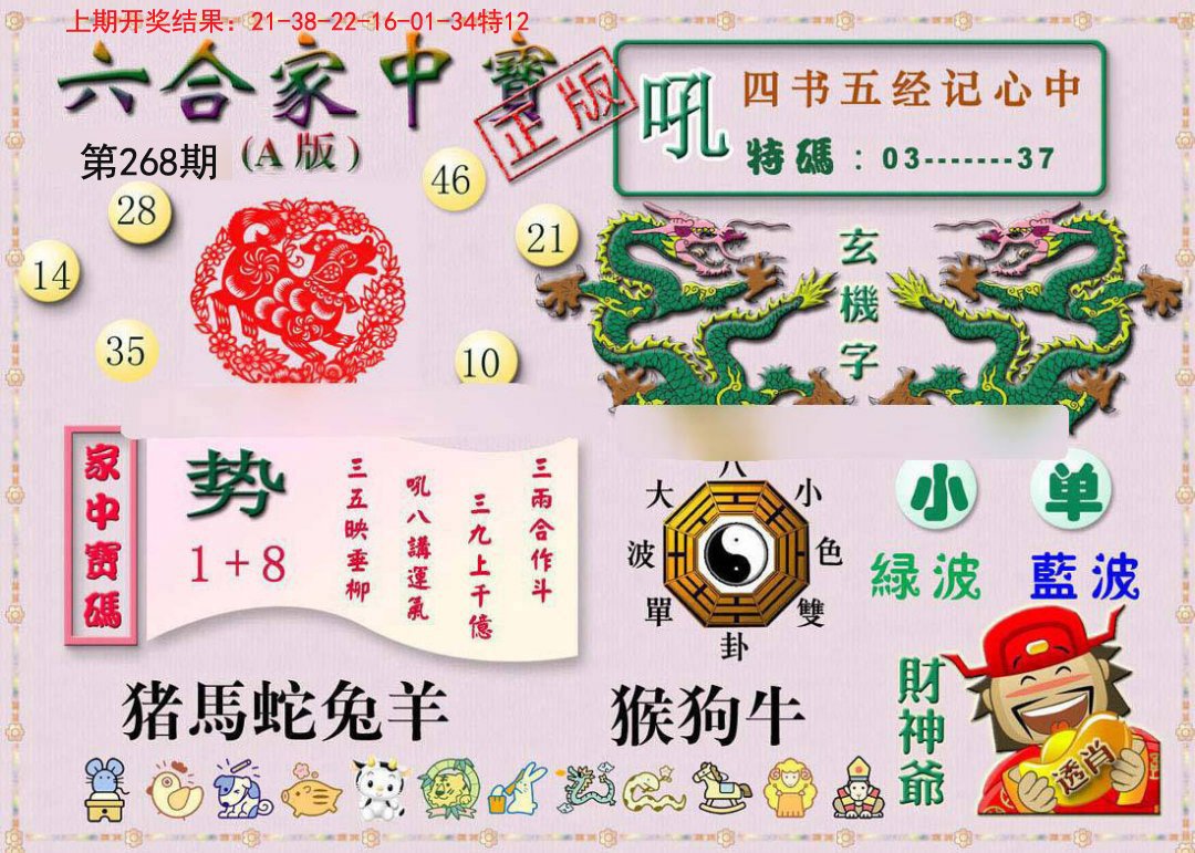 2024268期六合家中宝A