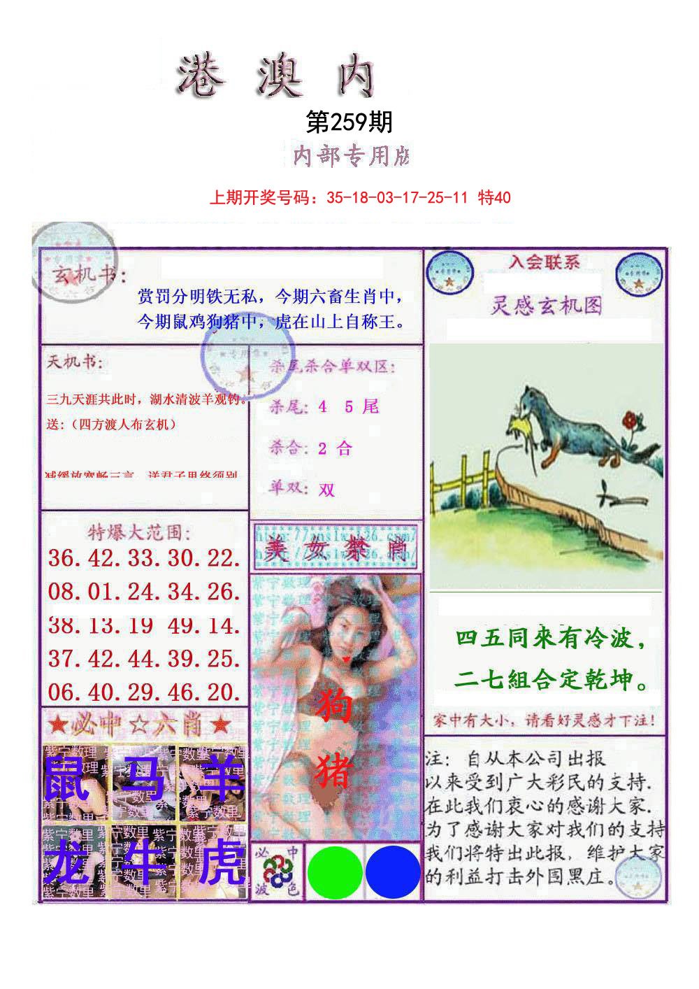 2024259期港澳内幕报