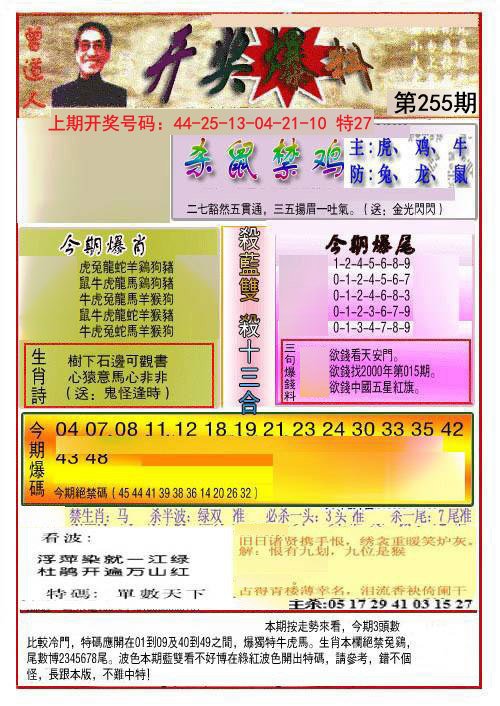 2024255期开奖爆料(新图推荐)