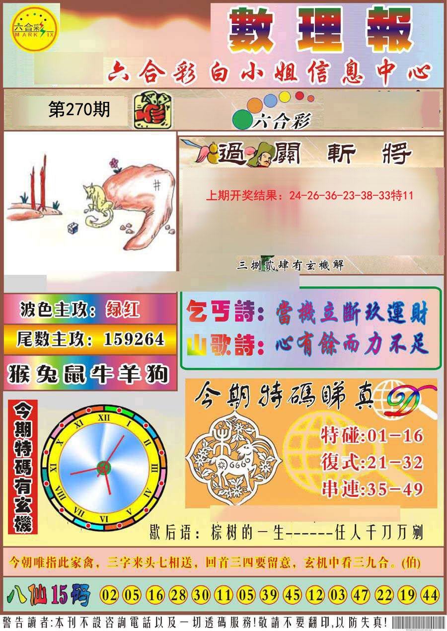 2024270期九龙数理报