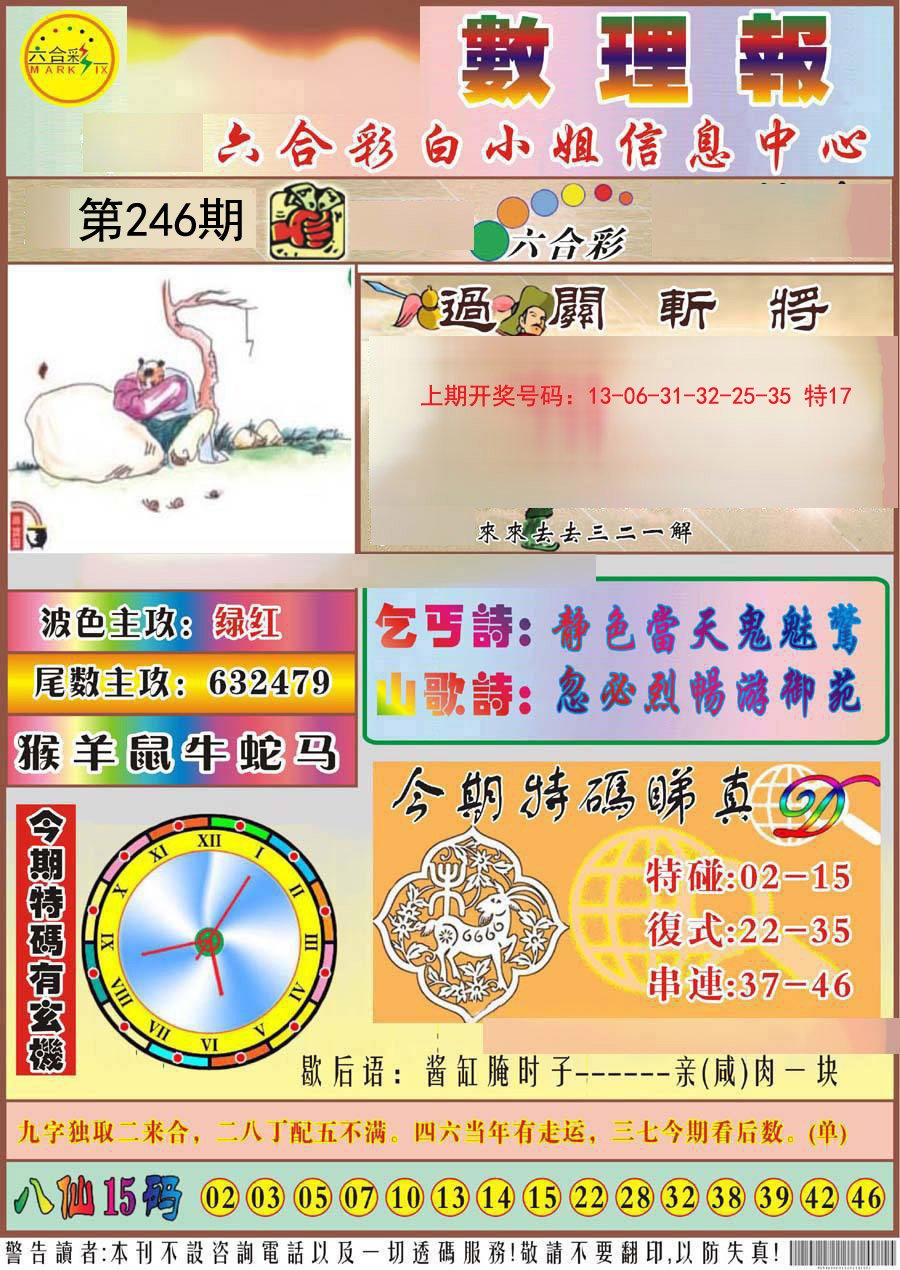2024246期九龙数理报