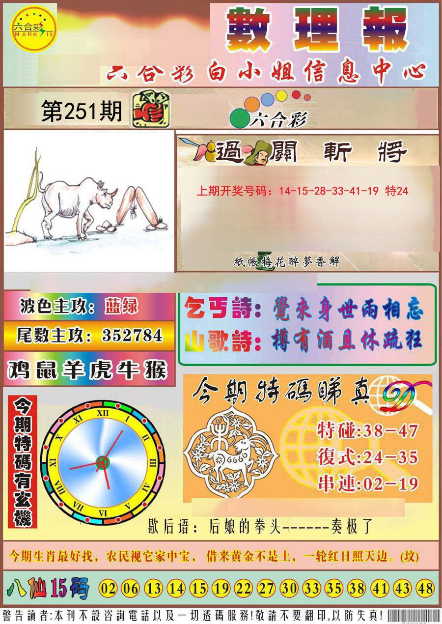 2024251期九龙数理报