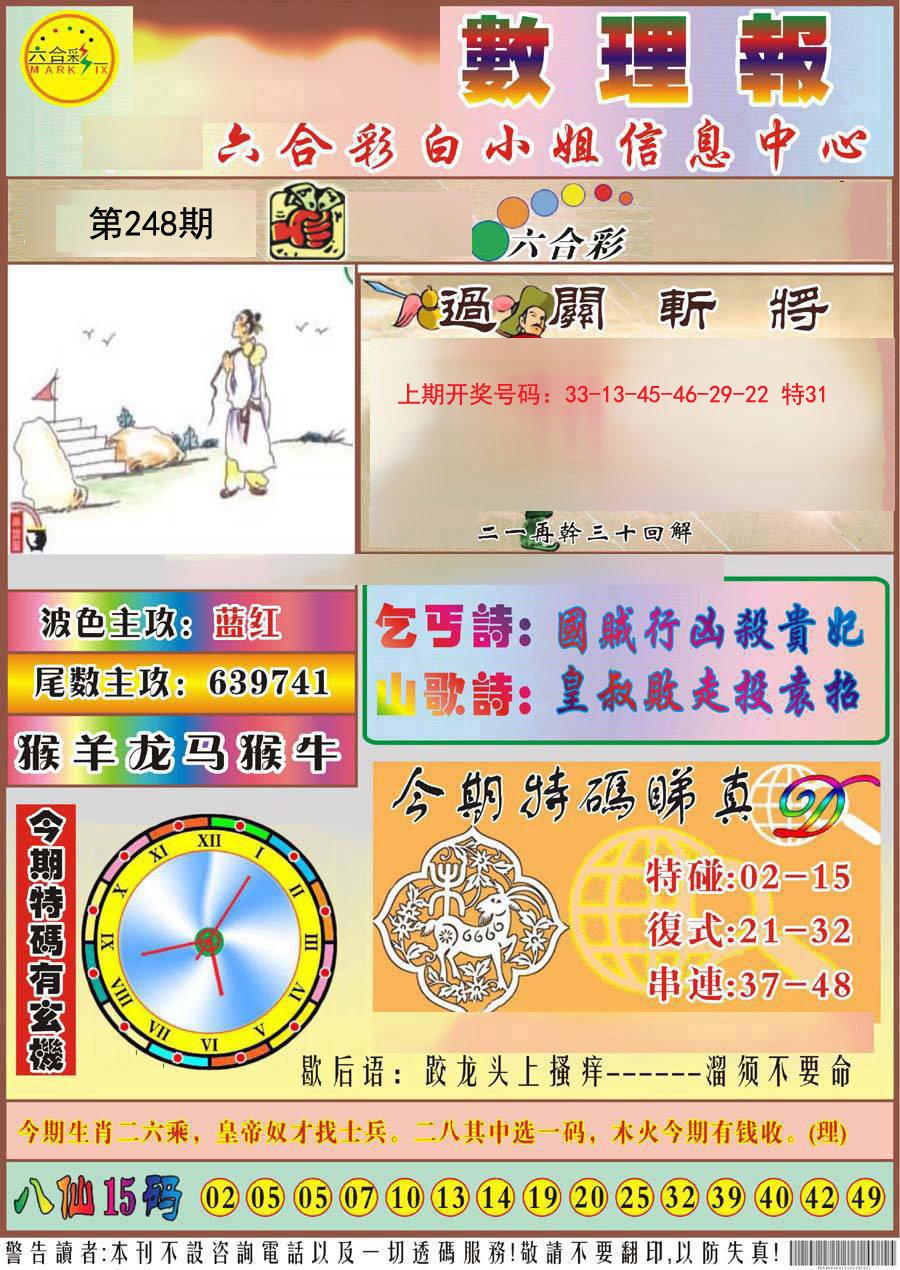 2024248期九龙数理报
