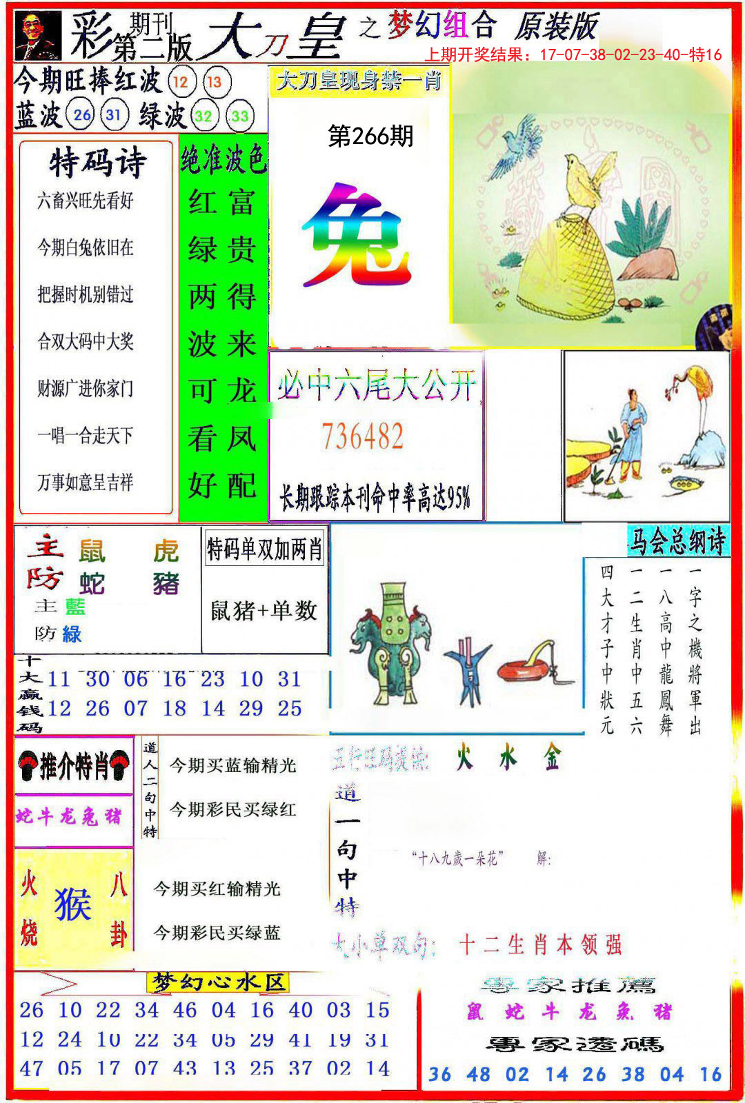 2024266期大刀皇之(梦幻组合)