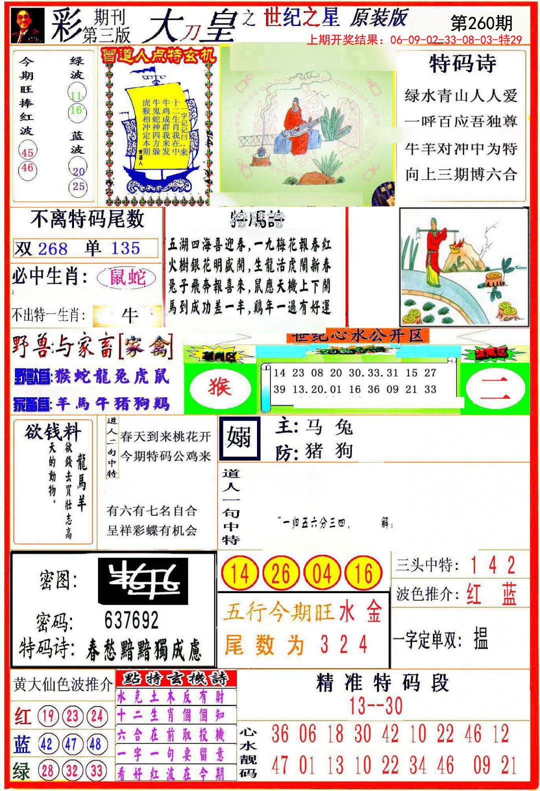 2024260期大刀皇之(世纪之星)