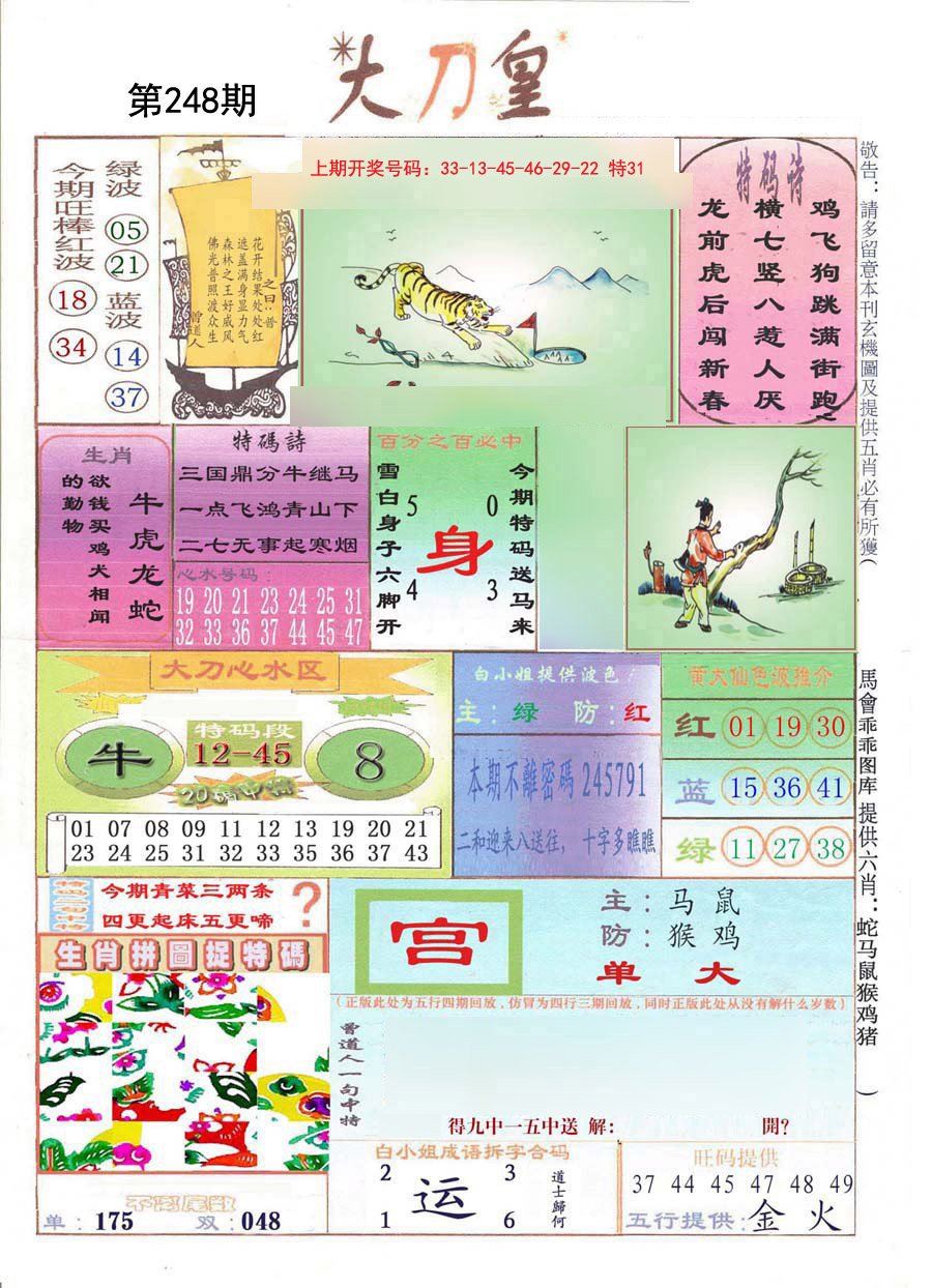 2024248期大刀皇