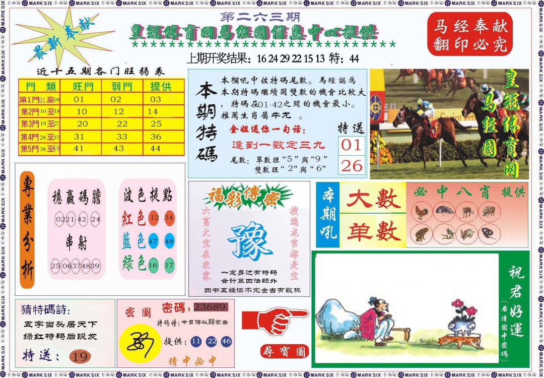 2024263期体育网马经图